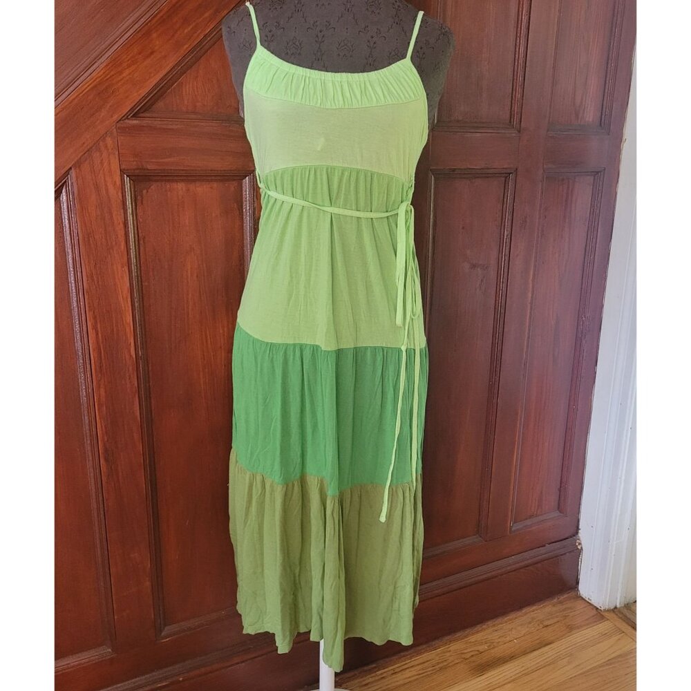 Gap XS Green Gradient Ombre Maxi Dress